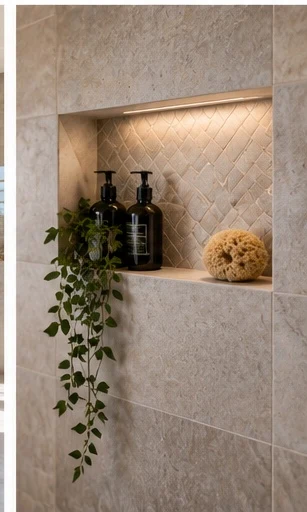 Completed bathroom renovation detail, Sydney North Shore